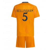 Camisa de time de futebol Real Madrid Jude Bellingham #5 Replicas 2º Equipamento Infantil 2024-25 Manga Curta (+ Calças curtas)